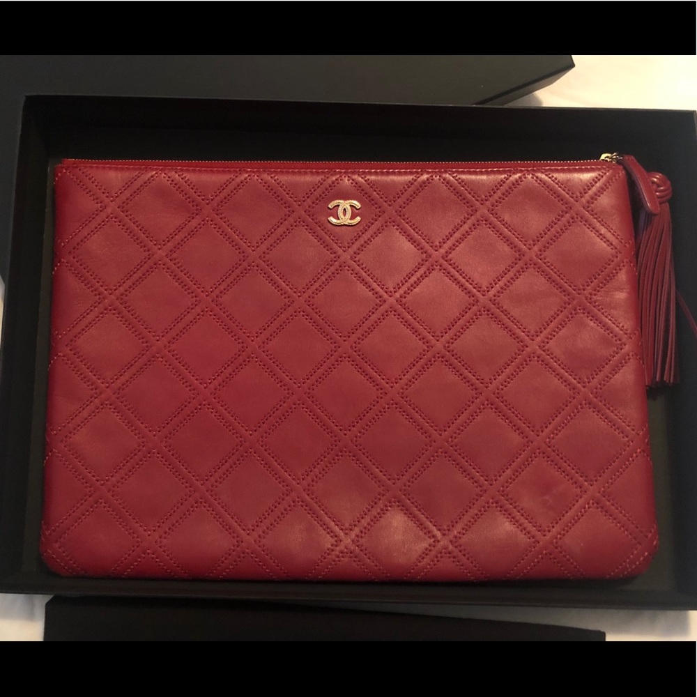 Chanel clutch or lap top case
